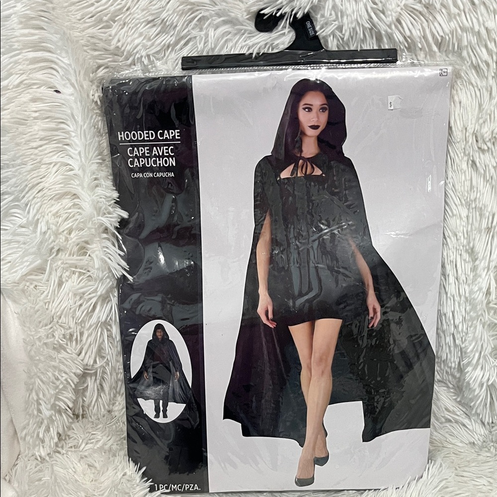 Black Hooded Cape